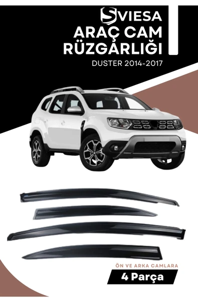 DACIA DUSTER 2014-2017 uyumlu oto camlara özel ölçü cam rüzgarlığı rüzgarlık - 1