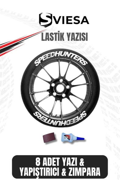 Motosiklet ve Otomobil Araç 3D Oto Lastik Yazısı Sticker Arma Seti