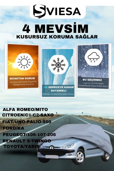 Araca Özel Uyumlu Branda Lüx Kalite Oto Brandası,araba Çadırı - 1