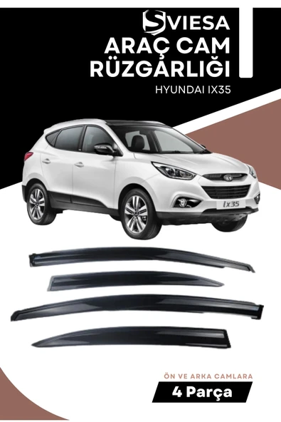 HYUNDAI IX35 uyumlu oto camlara özel ölçü cam rüzgarlığı rüzgarlık ürün görseli 1