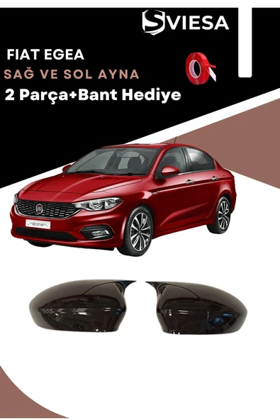 Fiat Egea Uyumlu Batman Yarasa Ayna Kapağı + Cam Rüzgarlığı - 2
