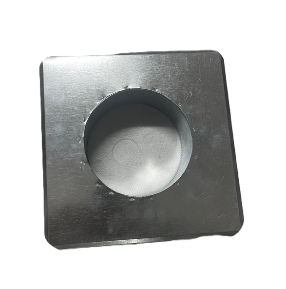 KONTEYNER SOBA BORU ÇIKIŞ ZIVANASI KARE İZOCAMSIZ 13CM (20X20)