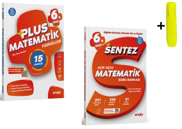 Artıbir Yayınları 6.Sınıf Plus Matematik 15 Fasikül Ve Sentez Soru Bankası ürün görseli