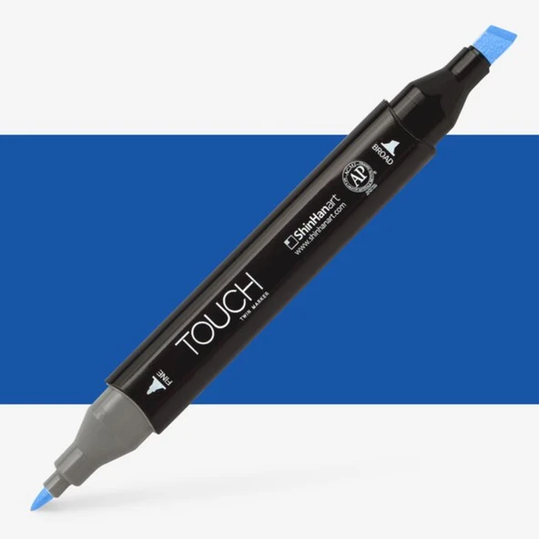 Touch Twin Brush Marker PB71 Cobalt Blue ürün görseli