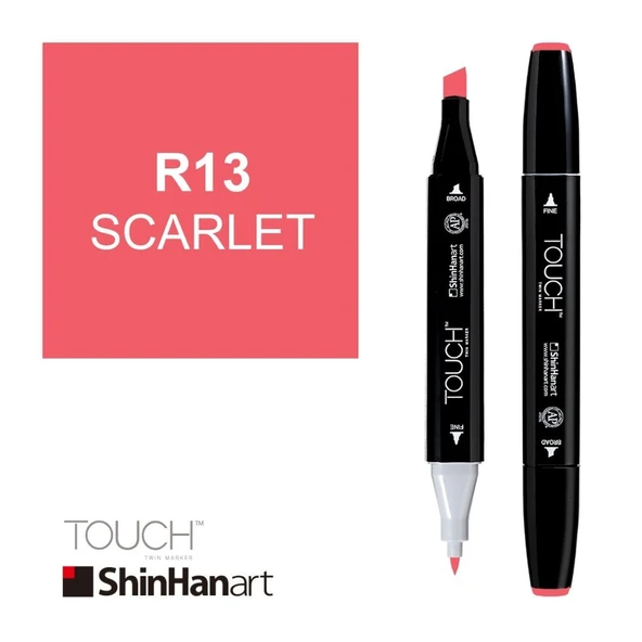 Touch Twin Brush Marker R13 Scarlet