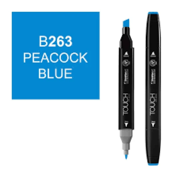 Touch Twin Brush Marker B263 Peacock Blue ürün görseli