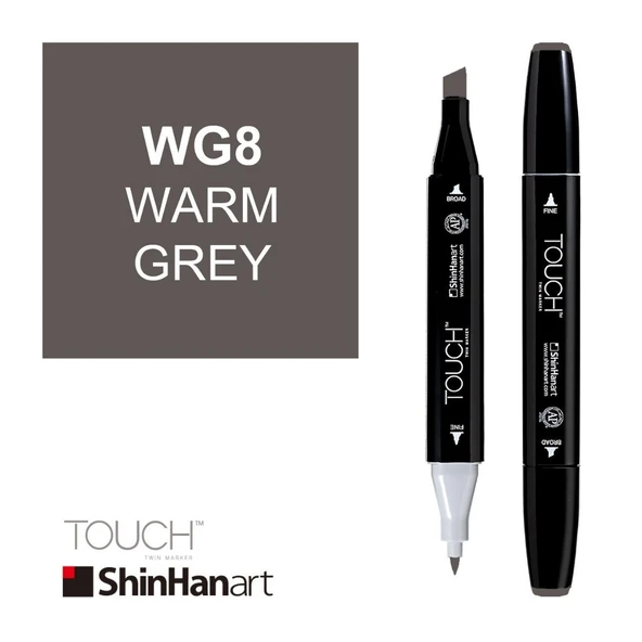 Touch Twin Marker WG8 Warm Grey ürün görseli