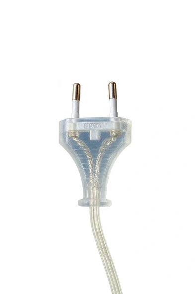 Şeffaf, Fişli Arapuarlı Kablo - Anahtarlı (2X0,50) Yassı Kablo - 2 Metre - Resim 4