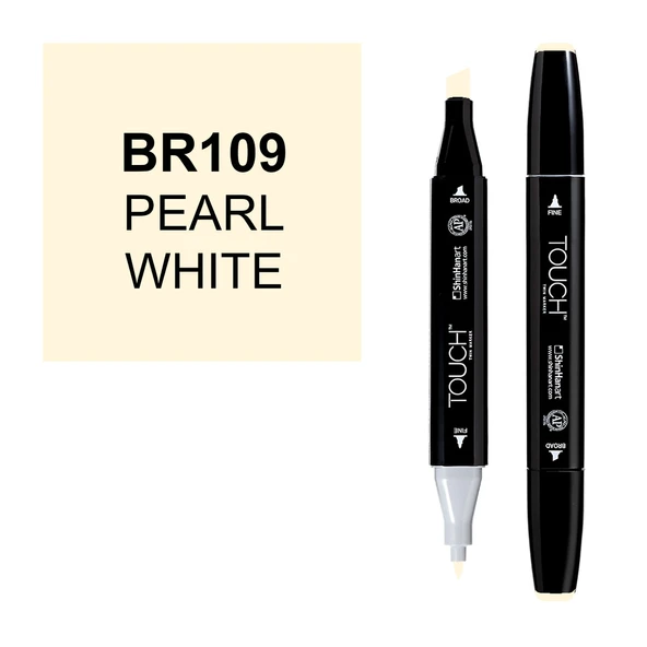 Touch Twin Marker BR109 Pearl White ürün görseli