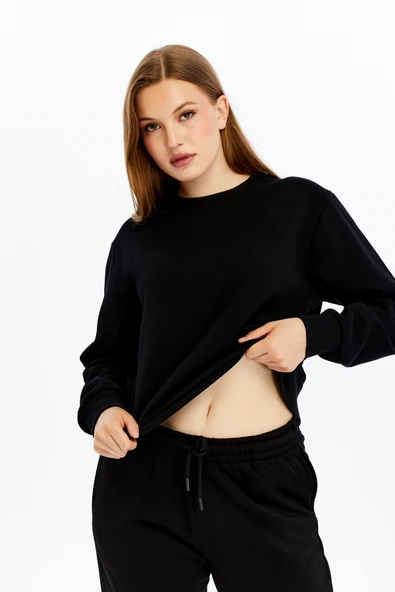 Kadın Basic Sweat - 4