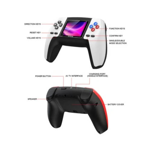 P5 Uyumlu Taşınabilir 520 Oyunlu Kablosuz Oyun Konsolu Atari Oyun Konsolu Game Stick Retro Konsol - Resim 4