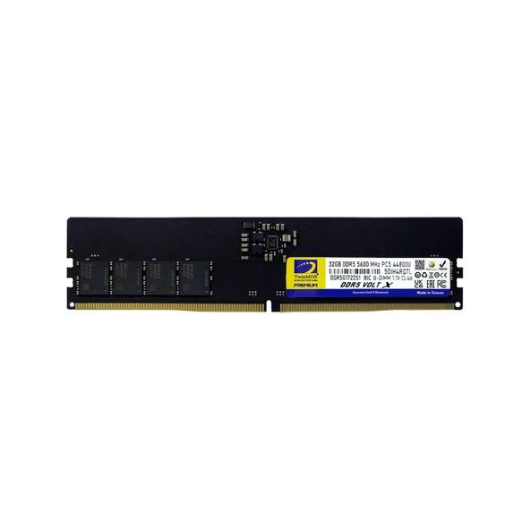 TWINMOS 32GB DDR5 5600MHZ PC RAM VALUE TMD532GB5600U46WO ürün görseli