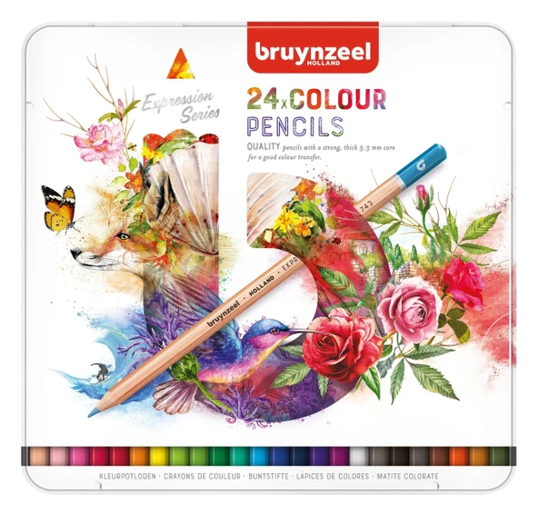 Bruynzeel Expression Colour 24'lü Kuru Kalem Boya Seti - 1