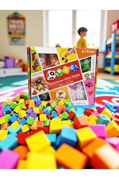 QBİC KURUMAYAN SİHİRLİ KÜPLER - EVA KÜPLER (ELLERE YAPIŞMAZ) - 8 RENK