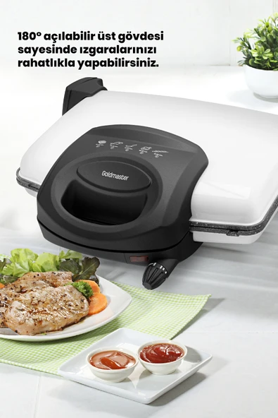 GOLDMASTER LEZZİTO BY-5401B TOST MAKİNESİ BEYAZ - Resim 6