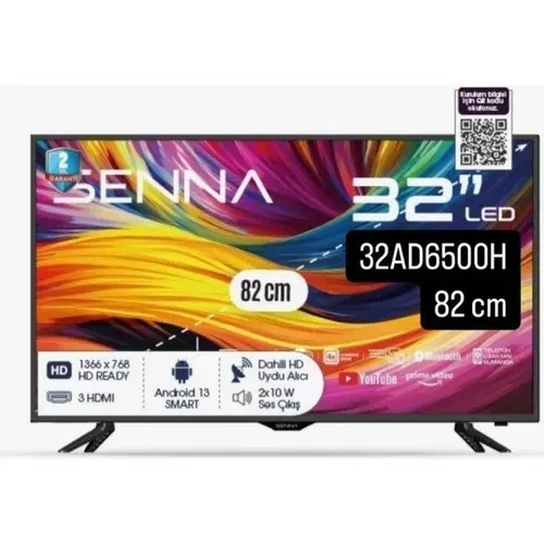 Senna 32AD6500H 32" HD Android 13 Smart Led Televizyon