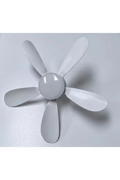 HELIOS Tavan Vantilatörü 36w Beyaz / Günışığı Ledli E-27 Duy a Takılabilen 5 Kanatlı Kumandalı Vantilatör 80-265v - 3