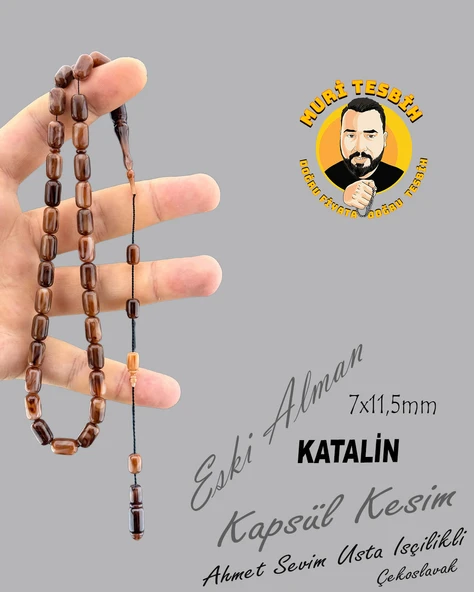 AHMET SEVİM BIÇAK SAPI ÇEKO ESKi ALMAN KATALİN KAPSÜL KESİM 7X11,50 - 1