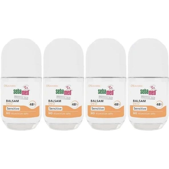 Sebamed Deodorant Roll-On 50ML Balsam Hassas/Sensitive (4 Lü  Set)