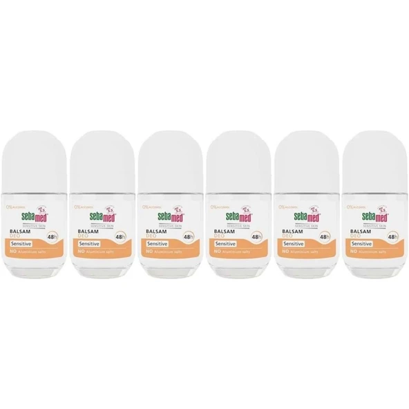 Sebamed Deodorant Roll-On 50ML Balsam Hassas/Sensitive (6 Lı  Set)