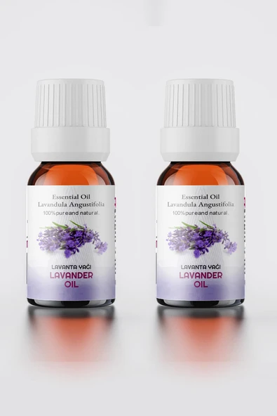 Lavanta Uçucu Yağı % 100 Saf 2li Set ( Lavender Oil ) 2x10 ml