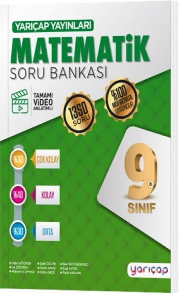 9. Sınıf Matematik Soru Bankası Yarı Çap Yayınları - 1