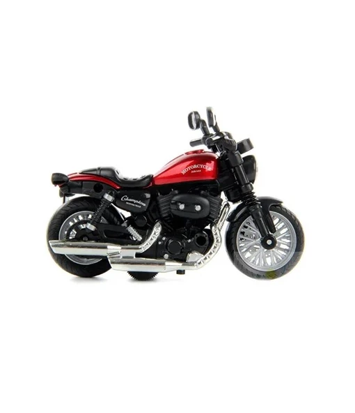 Çek Bırak1:14 Die-Cast Clasic Motosiklet - Kırmızı - 2