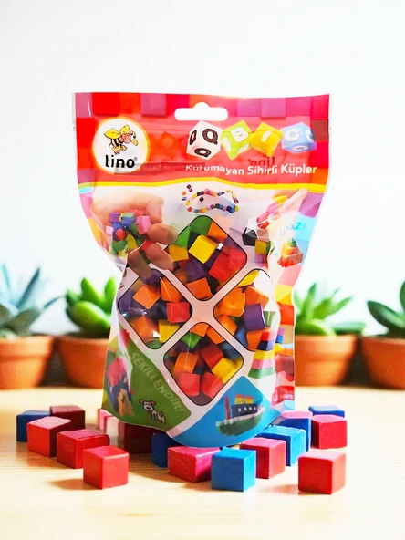 LİNO QBİC KURUMAYAN SİHİRLİ KÜPLER KİLİTLİ PAKET 20 GR - 6 RENK - 2
