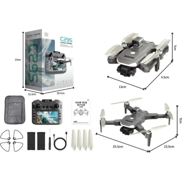 Ozmik C29S Hava Dronu 4K 200 MP HD Kamera  4,5 LCD Kumanda  GPS & Engel Kaçınma - 7