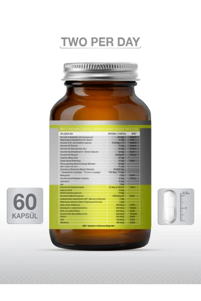 Goodday 2PD Two Per Day Multi Vitamin 60 Kapsül - Resim 2
