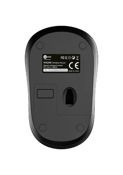 Lecoo WS206 Kablosuz 1200 DPI 3 Tuşlu Optik Mouse Siyah - 4