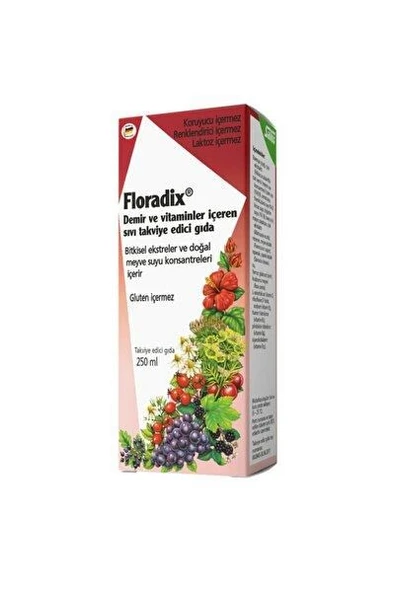 Floradix Demir ve Vitamin İçeren Sıvı Takviye Edici Gıda 250 ml