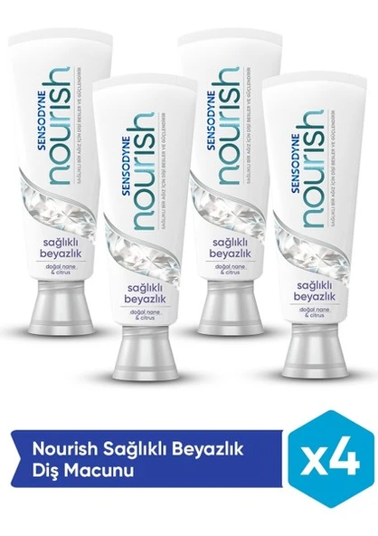 Sensodyne Diş Macunu Nourish Sağlıklı Beyazlık 50 Ml X 4 Adet - 1