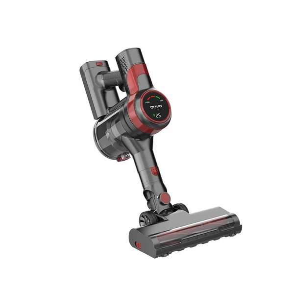 ONVO OVDSS01XPLUS Kırmızı-Gri Dikey Şarjlı Süpürge - Resim 2