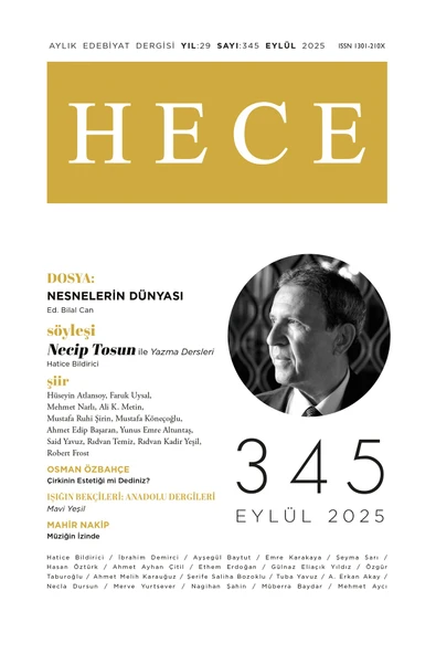 Hece Dergi 345.Sayı Eylül 2025 ürün görseli 1