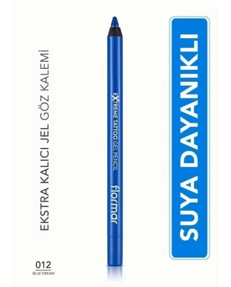 Flormar Extreme Tattoo Ekstra Kalıcı Mat Jel Göz Kalemi 012 Blue Dream ürün görseli 1