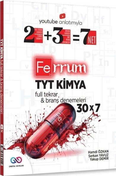 TYT Kimya Ferrum 30 x 7 Branş Denemeleri Orbital Yayınları ürün görseli 1