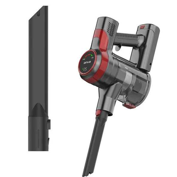 ONVO OVDSS01XPLUS Kırmızı-Gri Dikey Şarjlı Süpürge - Resim 3