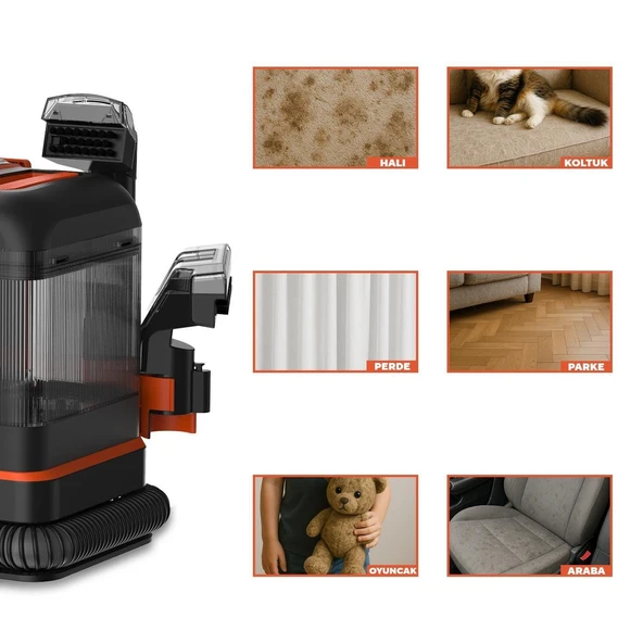 Kumtel Koltuk ve Halı Yıkama Makinesi HCC-04 - Resim 4