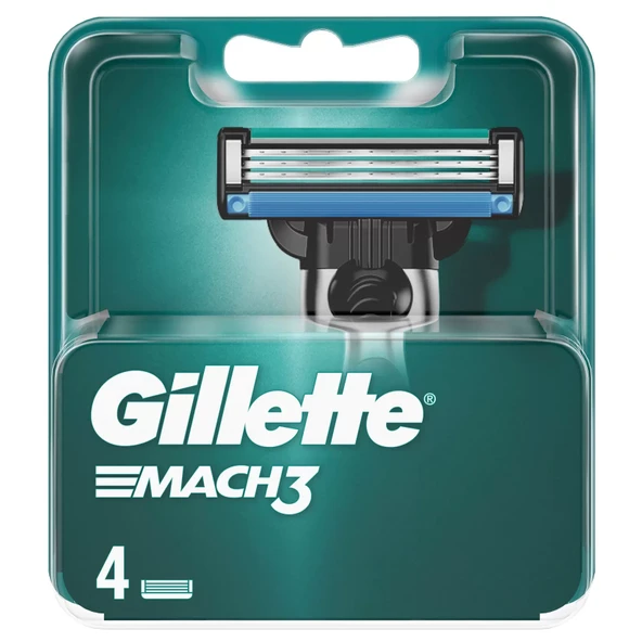 GILLETTE MACH 3 4'LÜ YEDEK TIRAŞ BIÇAĞI