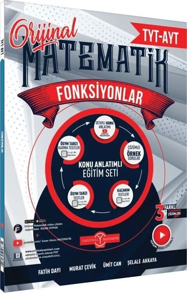 TYT AYT Matematik Fonksiyonlar Konu Anlatımlı Eğitim Seti Orijinal Yayınları ürün görseli