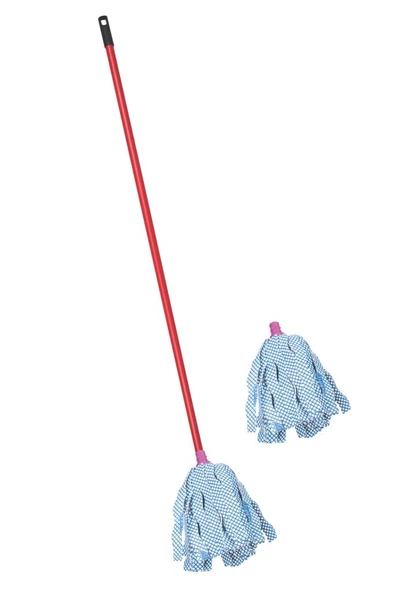 Standart Mop Temizlik Kovalarıyla Uyumlu Sap ve Paspas Seti, 120cm Vidalı Metal Sap + 2 Adet Paspas - Resim 2