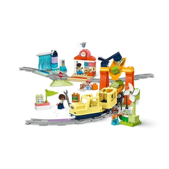 10428 Lego Duplo  Büyük İnteraktif Mahalle Treni 103 parça +3 yaş - Resim 3