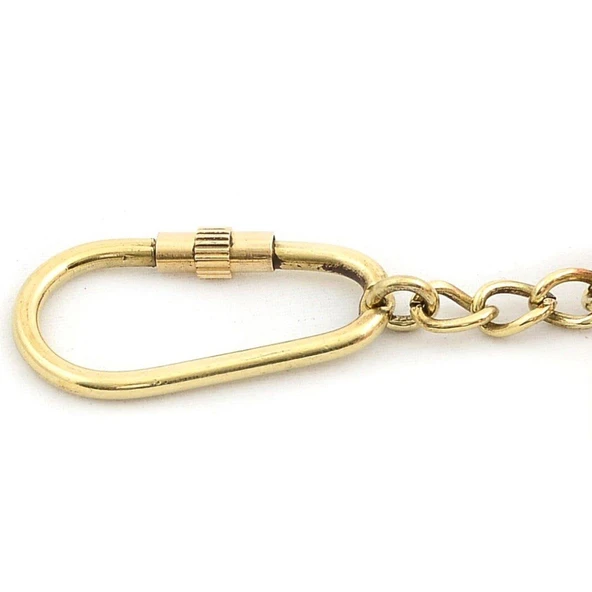 Pirinç Lumbuz Ayna Anahtarlık Dekoratif Hediyelik - 2