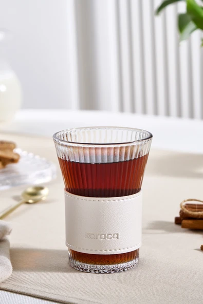 Leather Cool Touch Latte Bardağı 210 ml Sedef - Resim 2