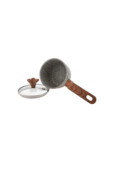 Dark Silver Biogranit Mini Sos Tenceresi 10 cm - Resim 6