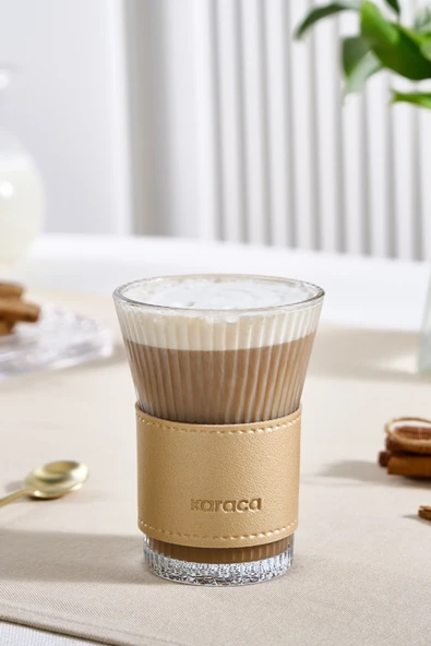Leather Cool Touch Latte Bardağı 210 ml Gold ürün görseli 1