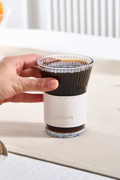 Leather Cool Touch Latte Bardağı 210 ml Sedef - Resim 3