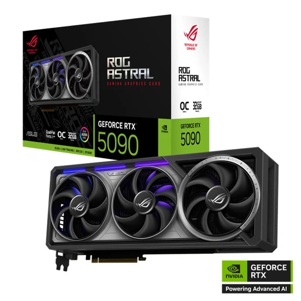 ASUS GEFORCE ROG-ASTRAL-RTX5090-O32G-GAMING 32GB GDDR7 512BIT 2XHDMI 3XDP EKRAN KARTI