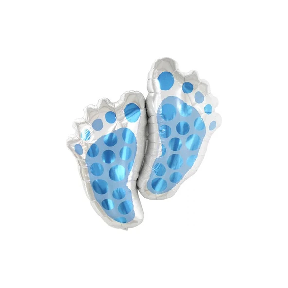 Parti Sürprizi Ayak Şekilli Mavi Folyo Balon ürün görseli